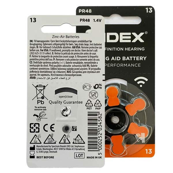 Widex batterij type 13